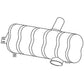 Underhood Muffler Fits John Deere Replaces AL37167