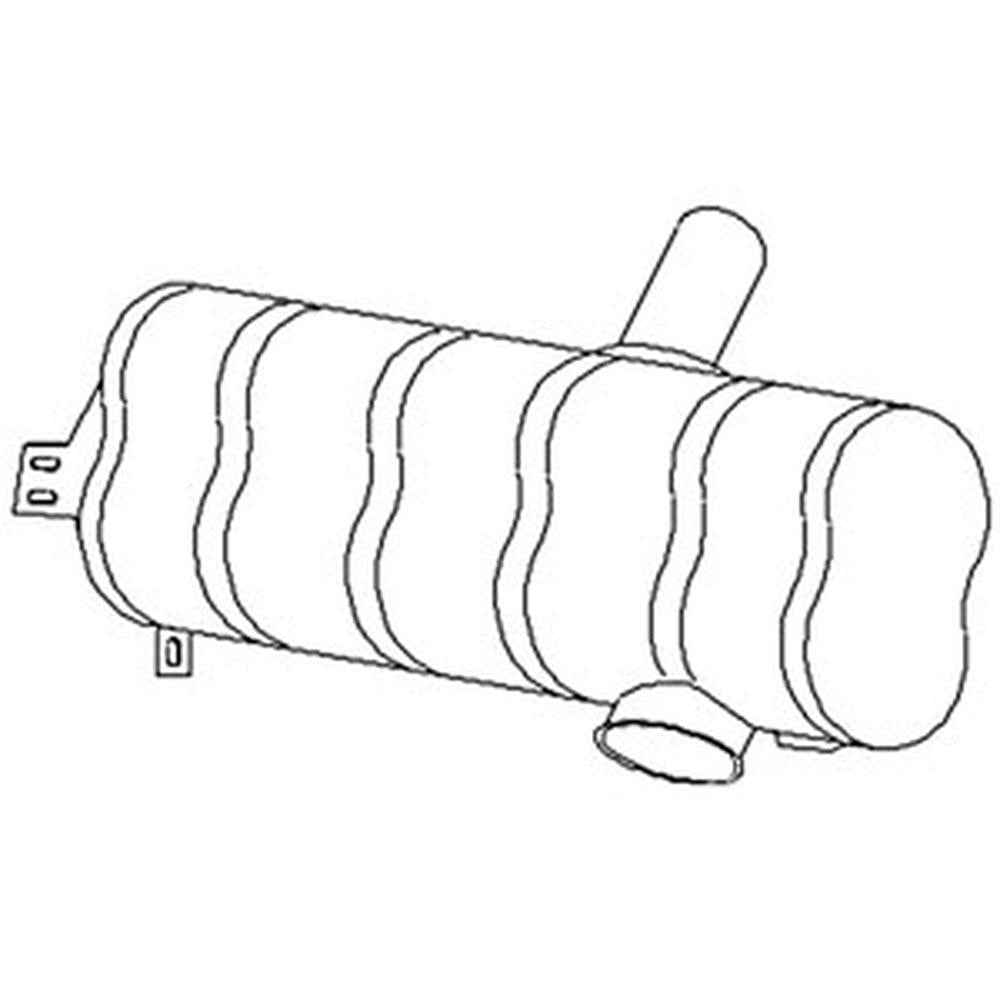 AL37167 MUFFLER Fits John Deere 2940 2950 3040 3050 3055 3140 3150 3155 3350