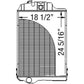 AL37566 New Radiator Fits John Deere Tractor 2940 2950 3040 3140 +