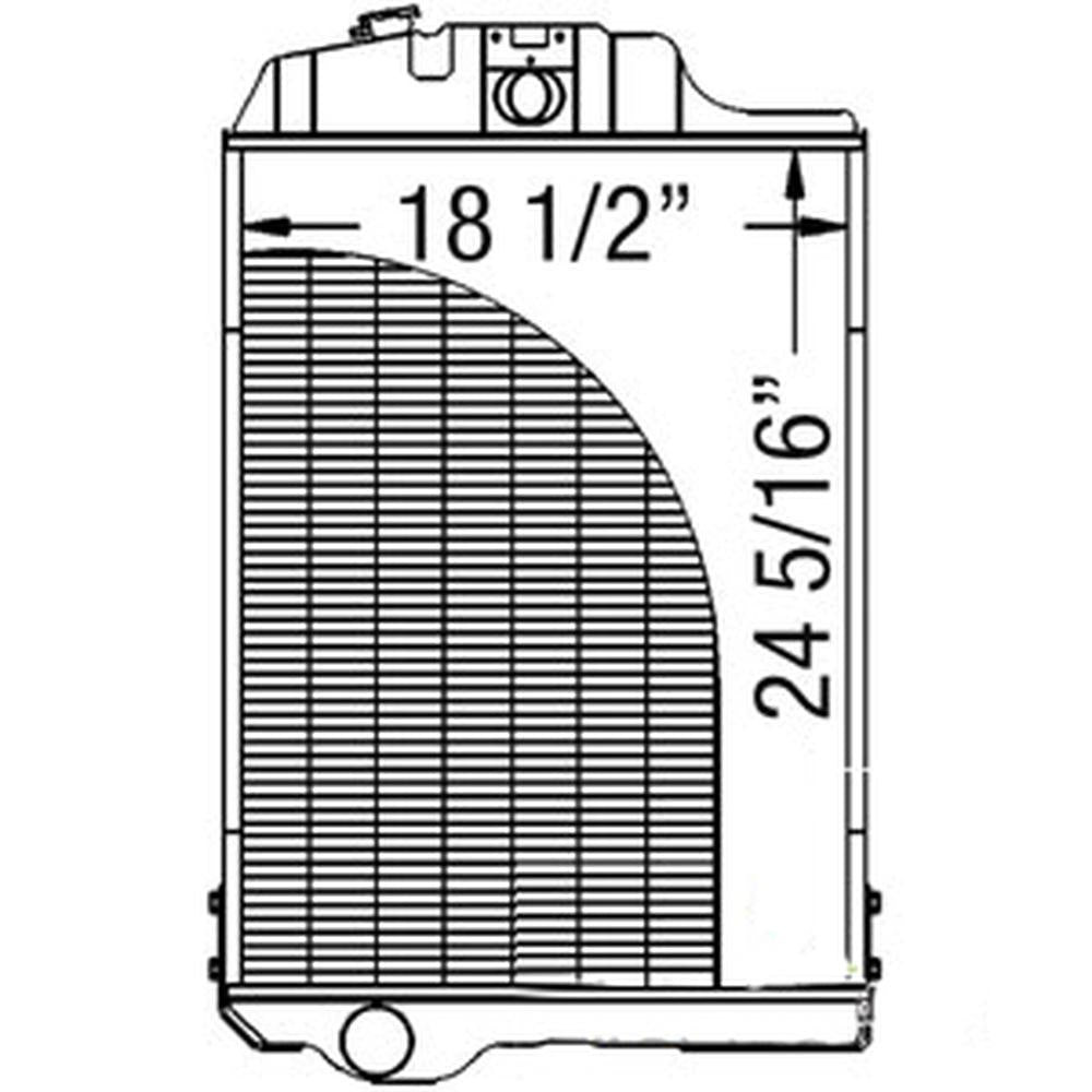 Radiator Fits John Deere 3040 2950 2940 3141 3140 AL37566