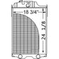 Radiator Fits John Deere Replaces AL56375