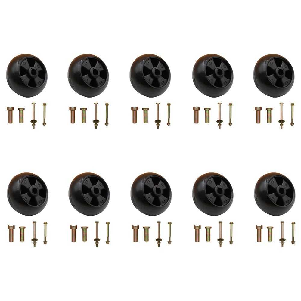 (Pack of 10) Deck Wheel Kit Fits John Deere AM116299, AM133602, M111489, M125172