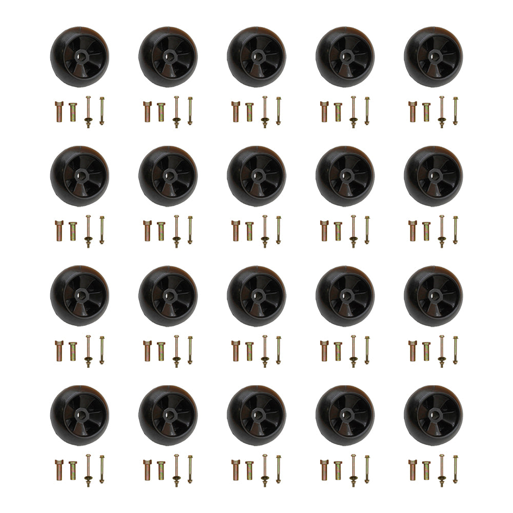 Qty 20: Deck Wheels Kit Fits John Deere Replaces AM-116299
