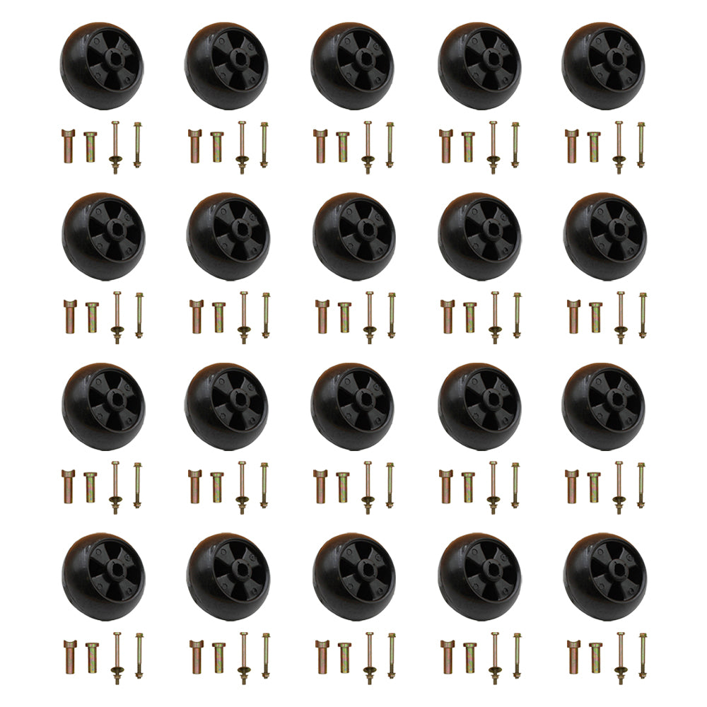 Qty 20: Deck Wheels Kit Fits John Deere Replaces AM-116299