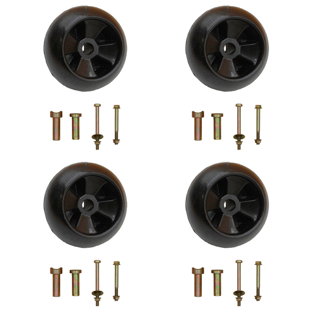 AM-116299 M84690 Mower Deck Wheels w/ Bolts Nuts Washers Fits John Deere OEM Typ
