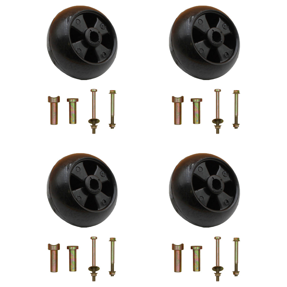 4 Heavy Duty Riding Lawn Mower Deck Wheel Bolt Nut Fits Craftsman 133957 193406