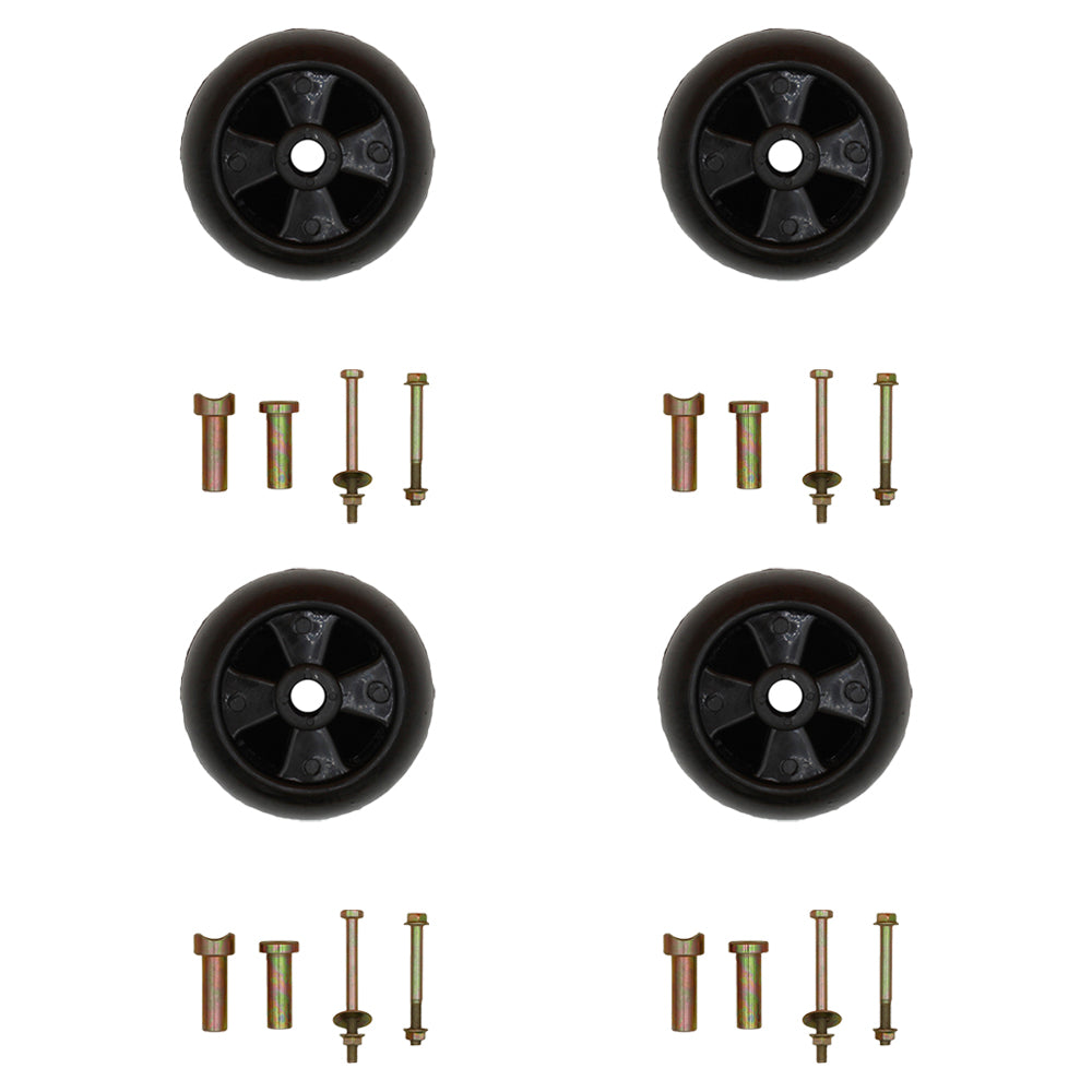 4 Heavy Duty Riding Lawn Mower Deck Wheel Bolt Nut Fits Craftsman 133957 193406