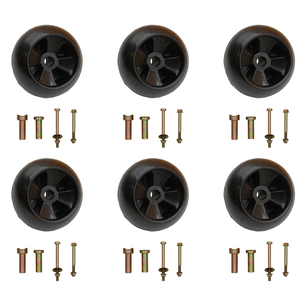 Qty 6: Deck Wheels Kit Fits Husqvarna Replaces 532 13 39-57