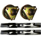 Spindle Assembly & Bagging Blade Kit Fits John Deere AM126225 AM141034