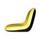 A-AM123666 Yellow Vinyl High Back Seat - Fits John Deere Riding Mowers