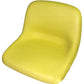 A-AM123666 Yellow Vinyl High Back Seat - Fits John Deere Riding Mowers