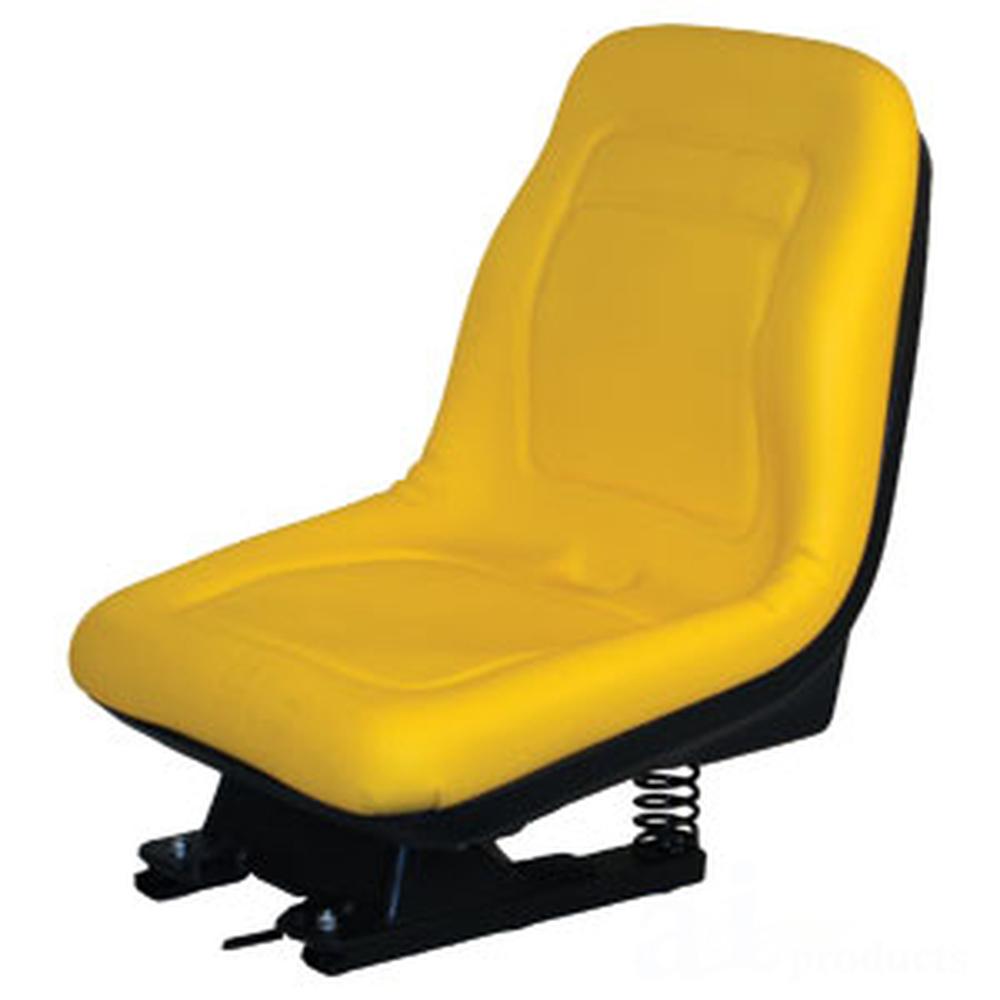 A-AM124294 Seat w/ Slide Track Suspension - Fits John Deere Riding Mower Models