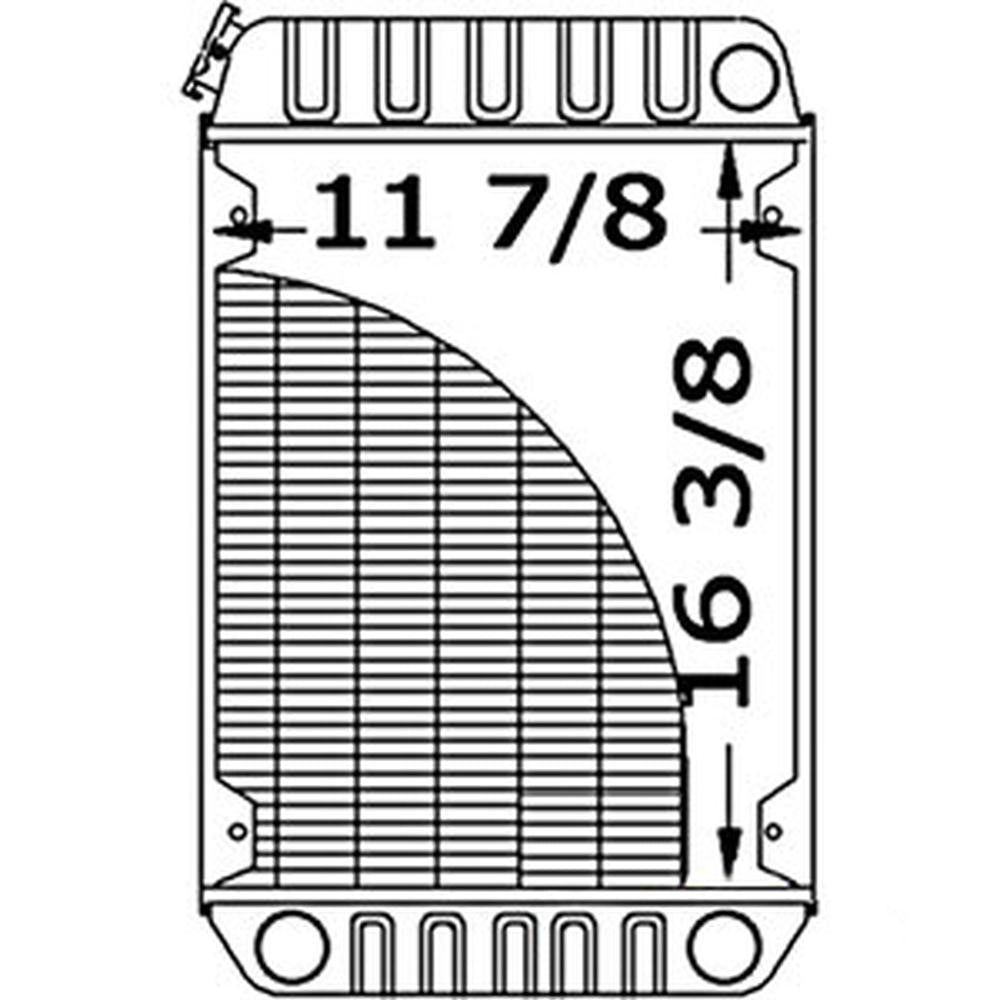 AM130325 219934 Radiator Fits John Deere Front Mowers F935 F915