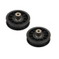 Set of Two (2) Flat Plastic Idler Pulley Fits John Deere Models: X300 AM138079