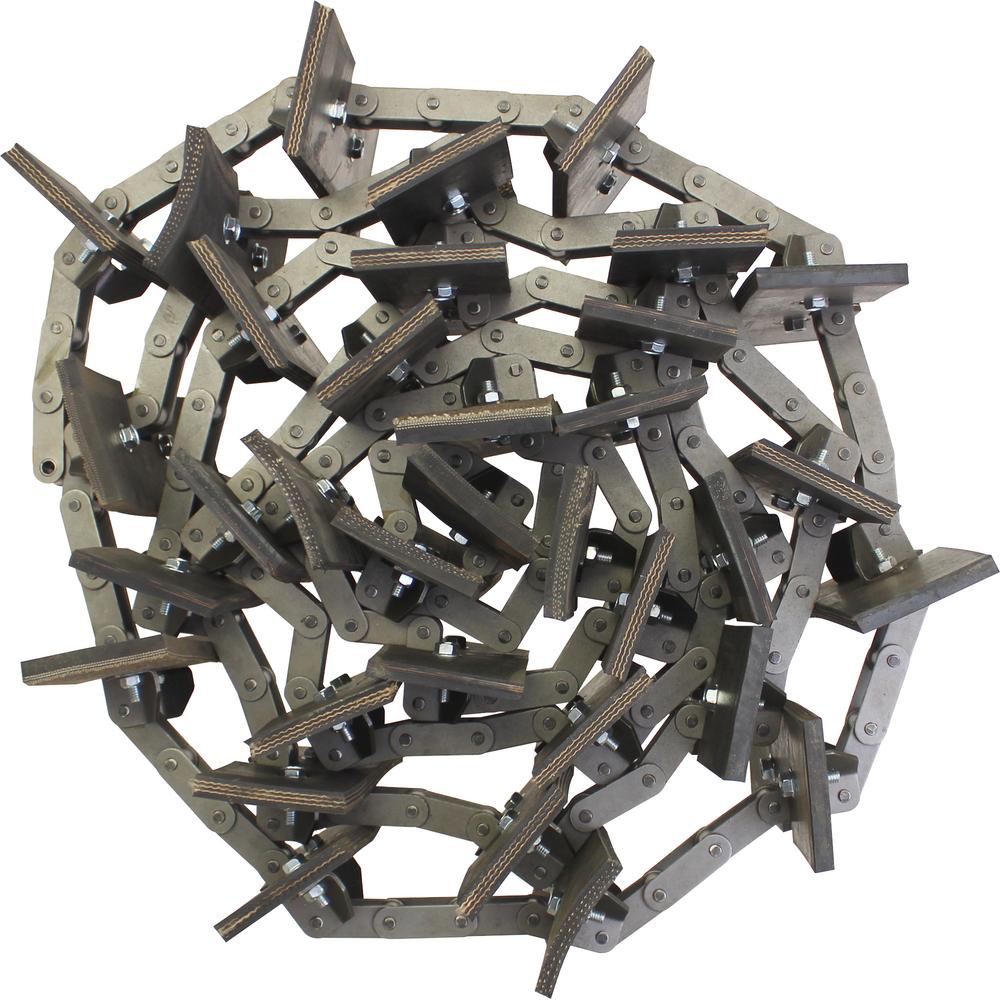 AM2605873W91 Clean Grain Elevator Chain, Rubber Paddles