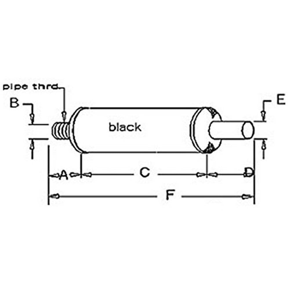 AM30280 Muffler - Fits John Deere