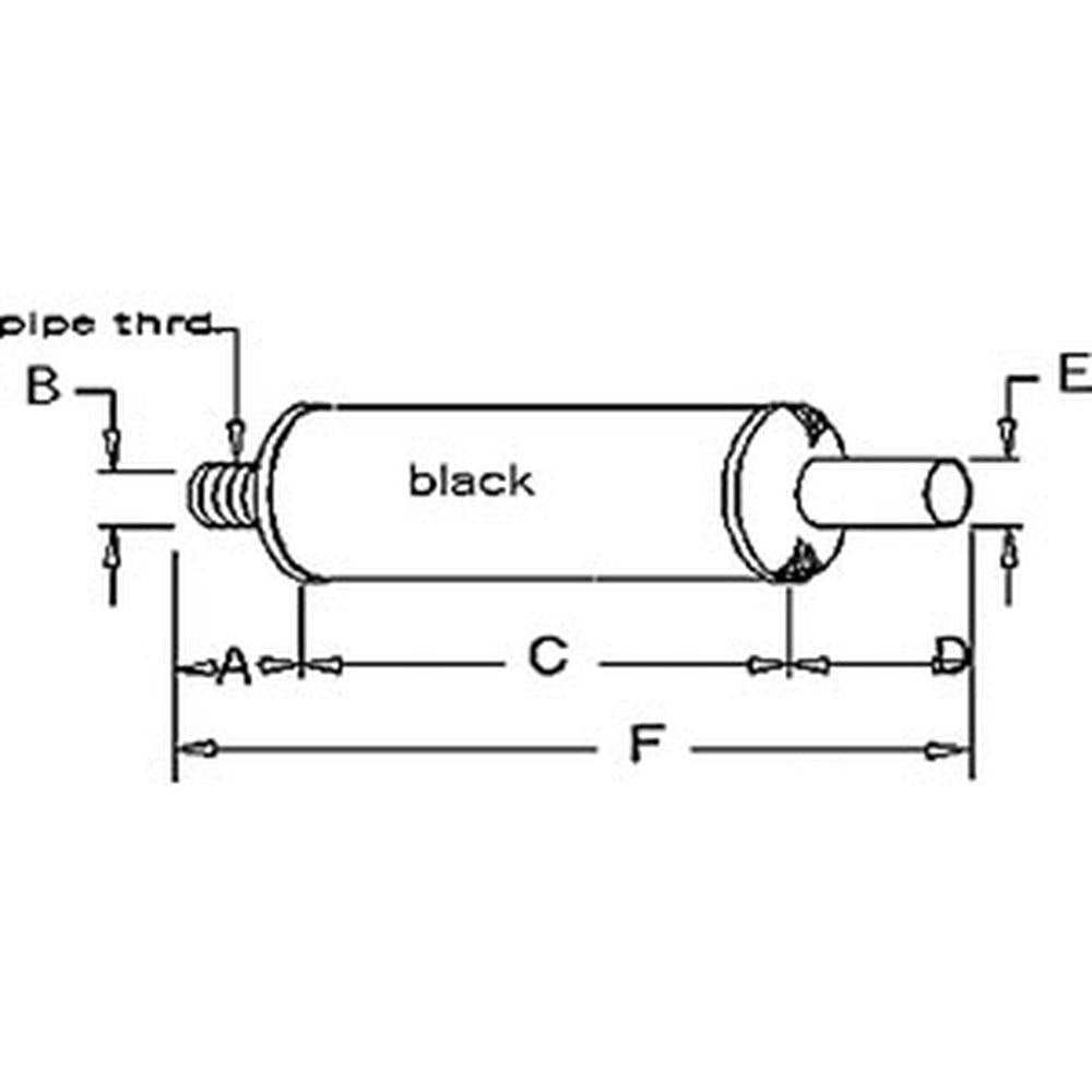 Muffler Fits John Deere Replaces AM30049