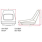 Seat Yellow Fits John Deere 4100 4010 4110 445 455 4115 AM879503