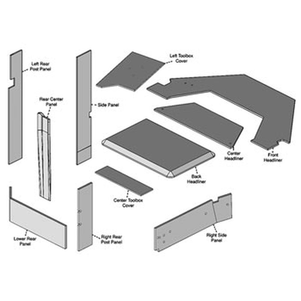 AMCIH9300UK Upholstery Kit, Gray