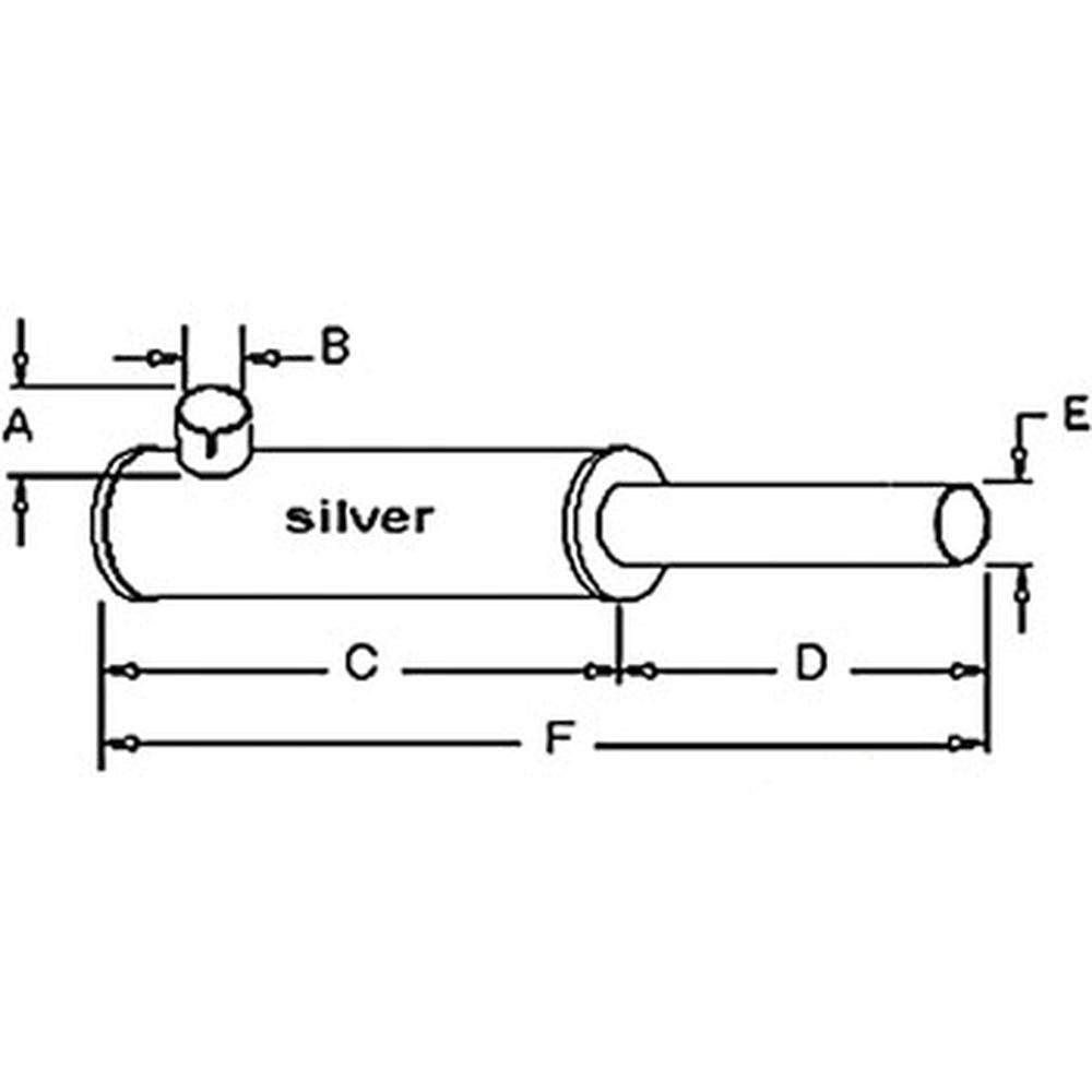 AN111834 New Muffler 2 3/4" OD 3 1/8" ID Fits John Deere Cotton Picker 699 9900