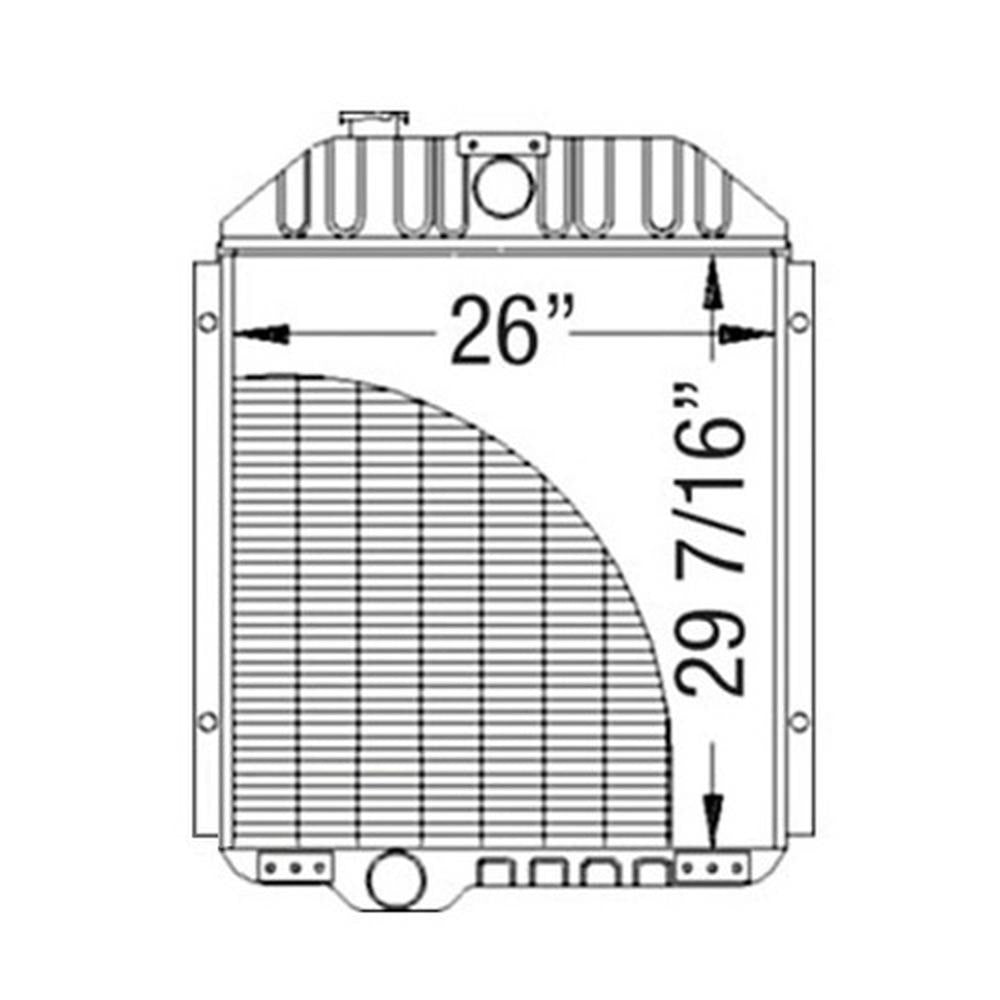 AN190887 New Radiator w/ 8 Fins Per Inch Fits John Deere 9940 9950 9960