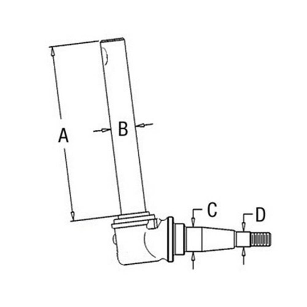Fits John Deere Parts SPINDLE LH/RH AR103471 2755, 2640 (SN <-340999), 2630 (STR