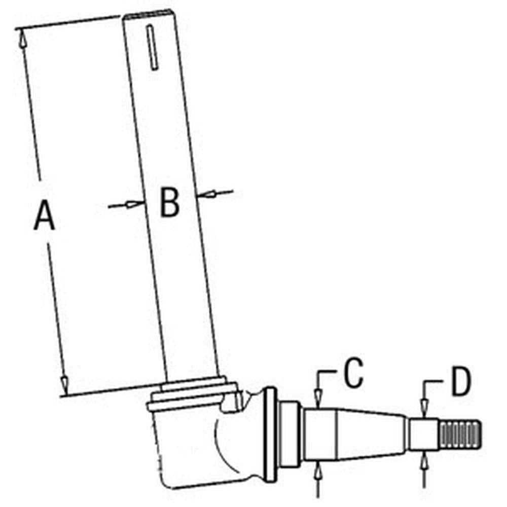 Universal Spindle Fits John Deere Replaces AR52862