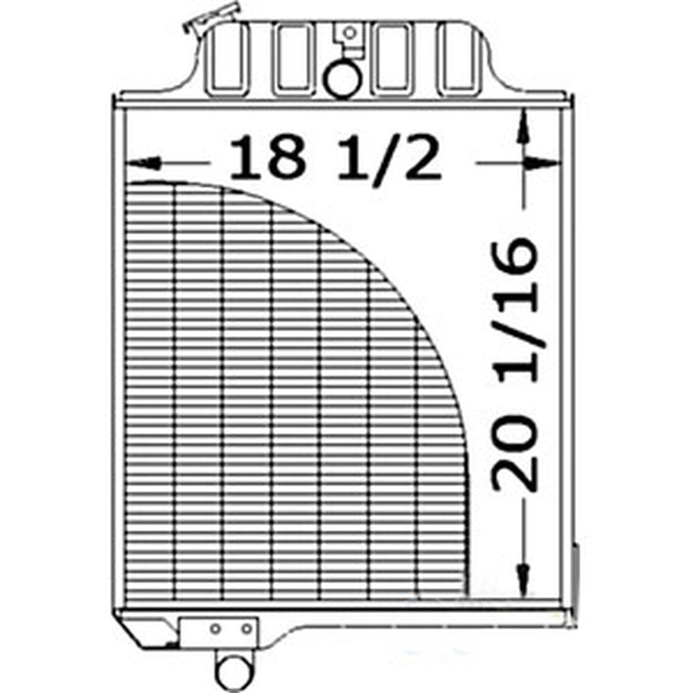 Radiator Fits 2510 2520 4219DF 4276D 359932 359932-A 4219DF 4276D AR38551 AR3855