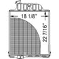 Tractor Radiator Fits John Deere 3020 OE# R34457 AR46016 AR40831 R39517 R39607