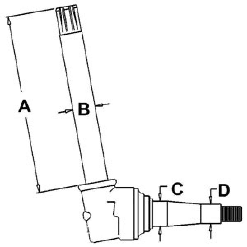 Spindle - Right Hand/Left Hand Fits John Deere 2440 4020 4320 4000 3010 3020