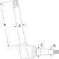 R2313 Axle Spindle Fits John Deere 3020 4010 Row Crop For Part AR55180