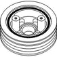 WN-AR57241-PEX Damper Pulley Fits John Deere 4040 4230 4240 4320 4430 4440 6620