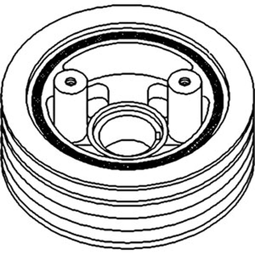 WN-AR57241-PEX Damper Pulley Fits John Deere 4040 4230 4240 4320 4430 4440 6620