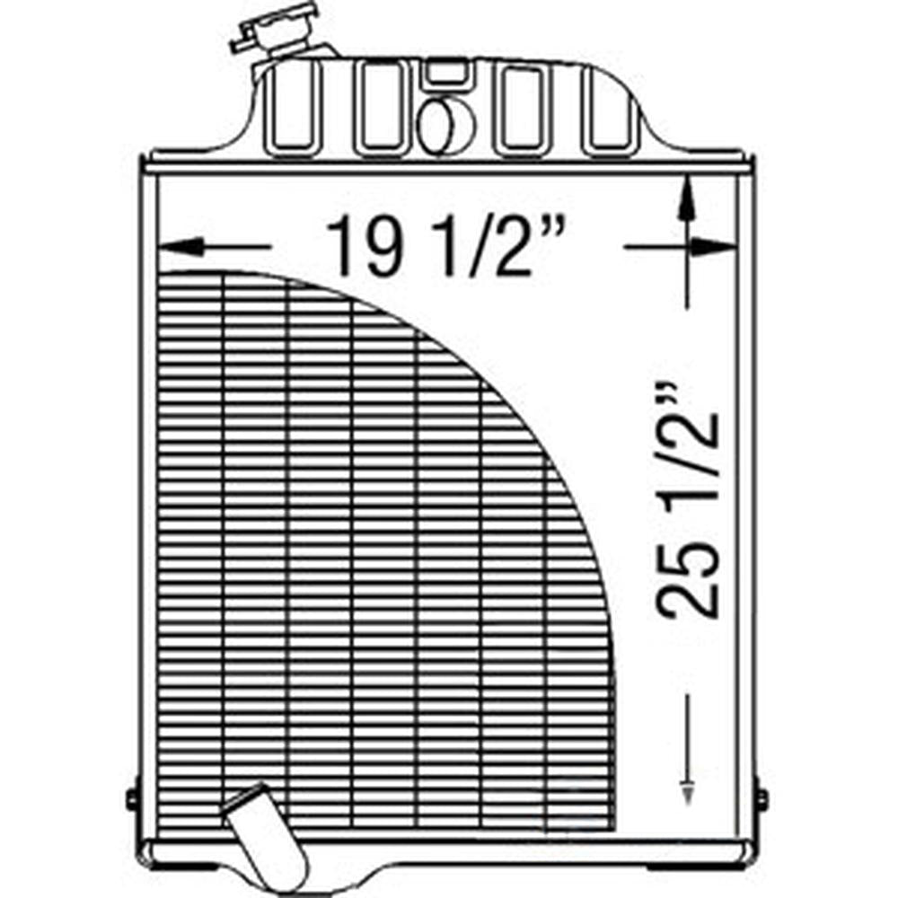 WN-AR61883-PEX Radiator Fits John Deere 4230