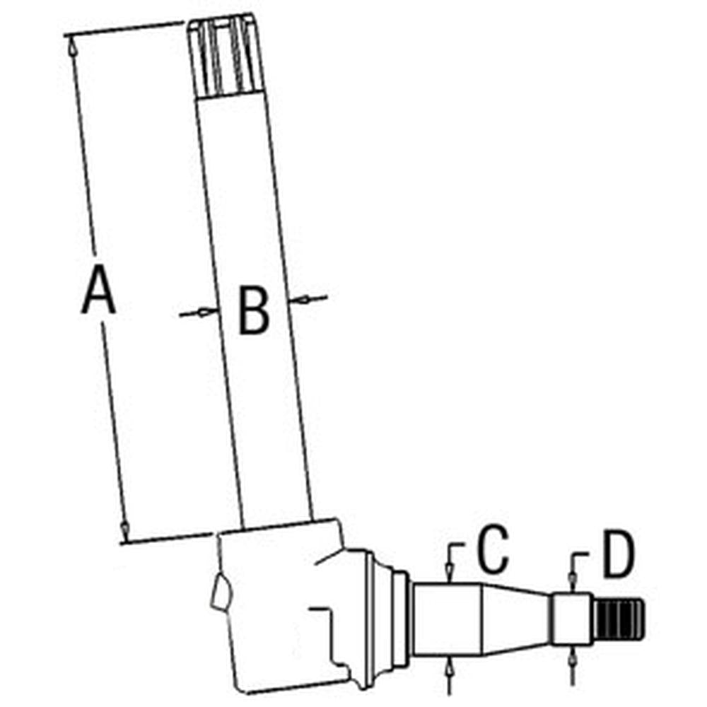 Spindle - Right Hand/Left Hand Fits John Deere 4230 4430 AR69323