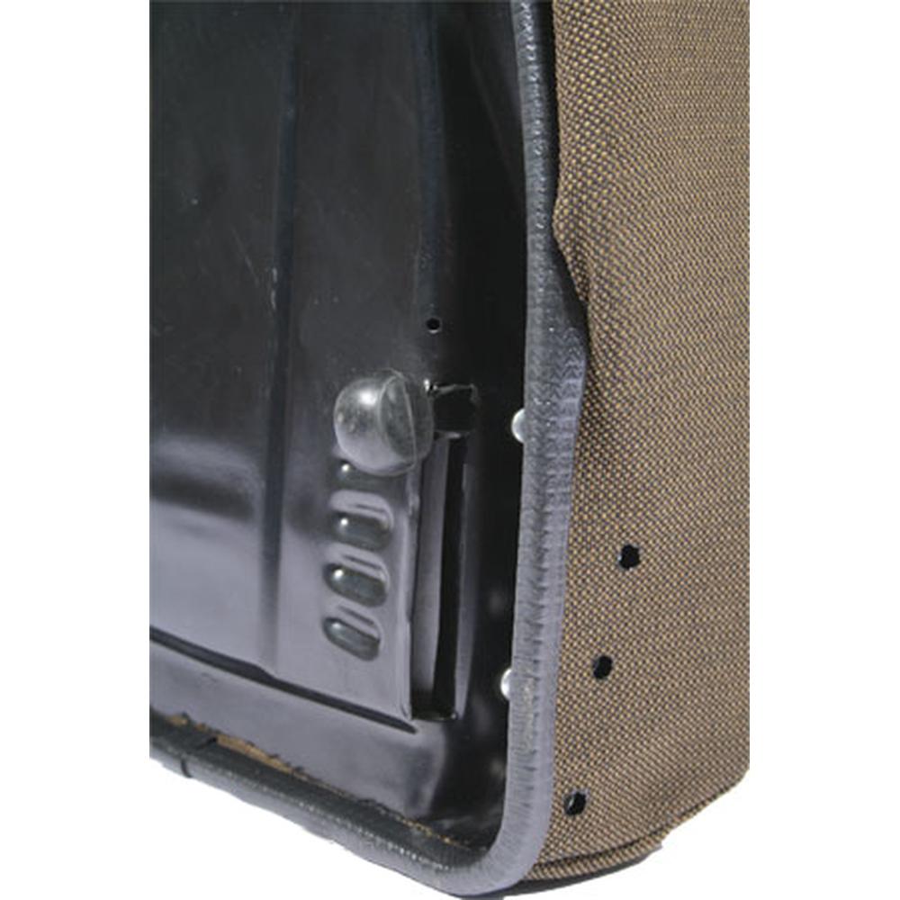 Backrest Hydraulic or Mechanical Seat Fabric Brown Fits John Deere 4230 RE12049