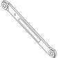 Lower Pull Arm w/ Flat End Pivots Fits John Deere Models