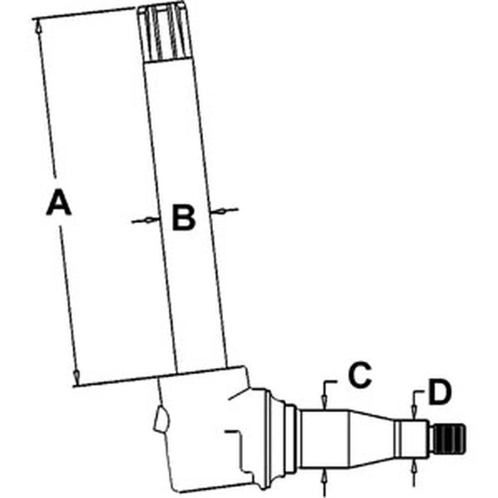 AR81954 Spindle Fits John Deere 7200 7210 7400 7410 7445 7510 4440 4450 4455