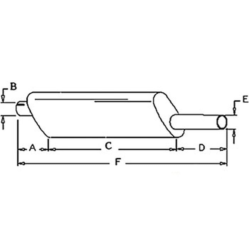Muffler Fits 4040 4050 4240 4250 4440 4450 AR86597 AR86597-A RE20220 RE20220-A