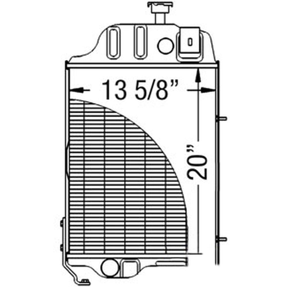 Radiator Fits 2440 2640 219594 359594 AR90945 AR90945-A