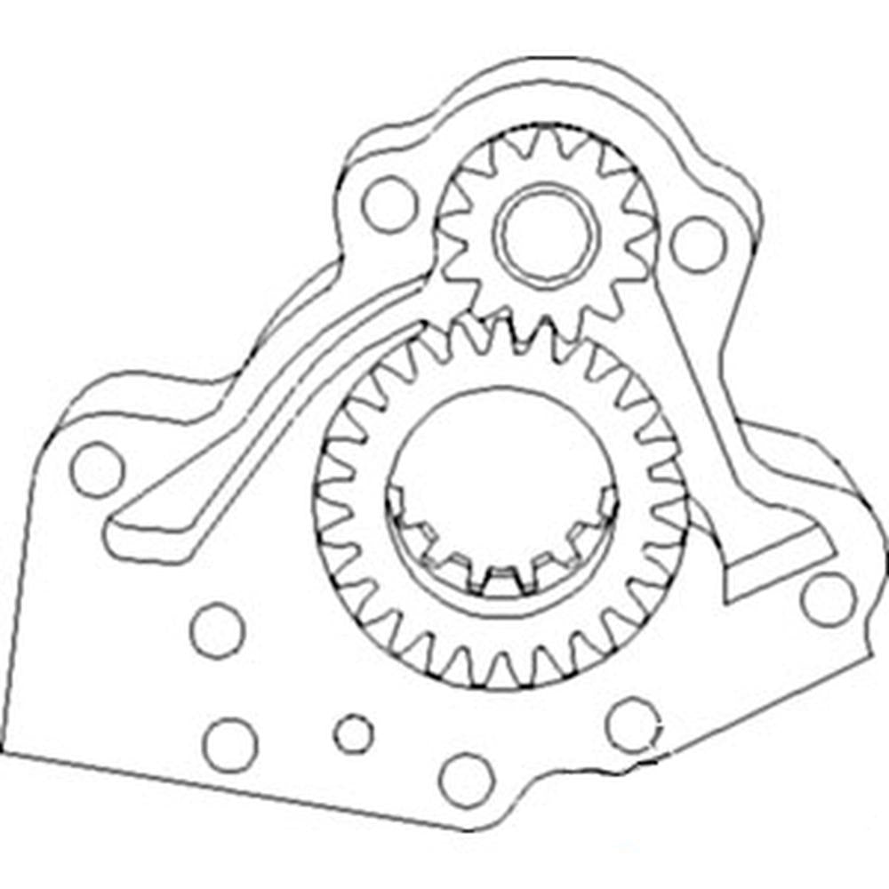 Transmission Oil Pump Fits John Deere Replaces AR201728