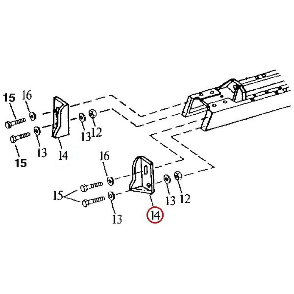 AT117850 Right Hand R/H Guard Rear Fits John Deere 555G 650G Crawler Dozer