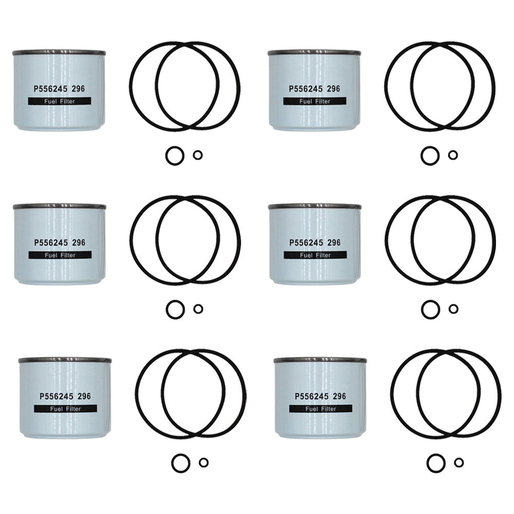 32400701 32401102 Six 6 Fuel Filters Fits JCB 1000 1135 1400B 1550 2000 8015