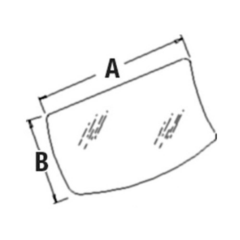 Lower Windshield Glass Fits John Deere Replaces 4369588