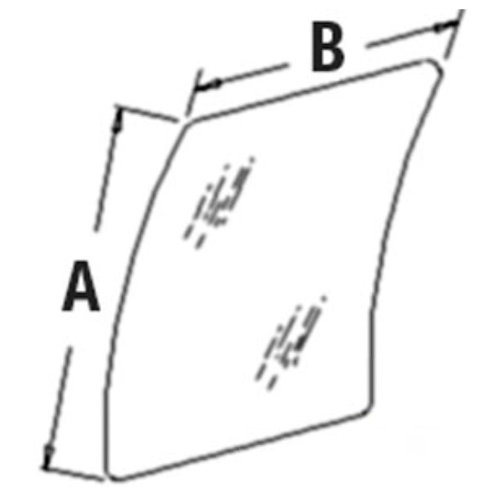 Cab Glass - Upper Windshield Fits John Deere 80 330 270 750 fits Hitachi