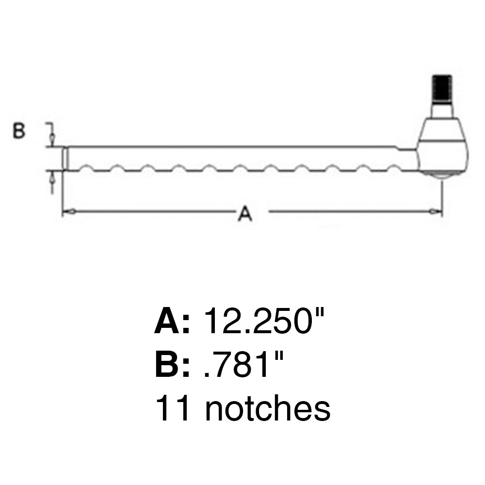 Long Tie Rod Fits John Deere Replaces AL178096