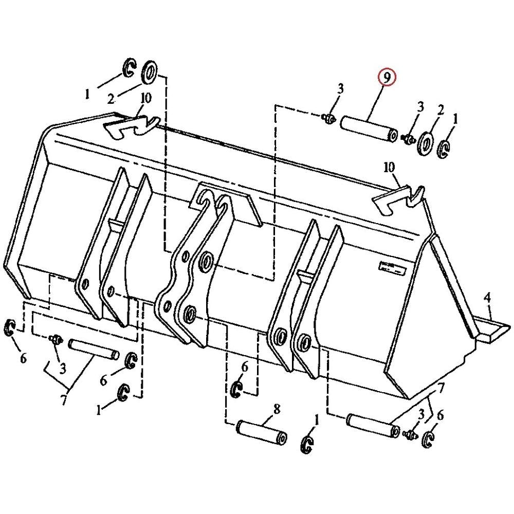 AT86422 pin Fits John Deere 310C, 410C, 510C