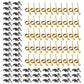 Qty 50: Hay Rake Teeth & Hold Down Clips Fits Ford/New Holland Replaces 280744