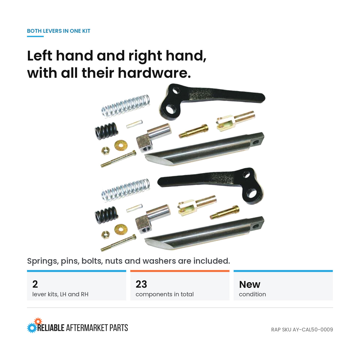 Lever Kit Fits Bobcat Replaces 6724775
