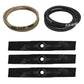 Blades & Belts Kit Fits John Deere 48" Decks LX255 LX277 LX279 LX288 LX280